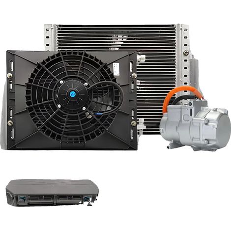 Condizionatore d'aria per auto, funzioni di raffreddamento e riscaldamento, facile installazione, 12V. (1/2)