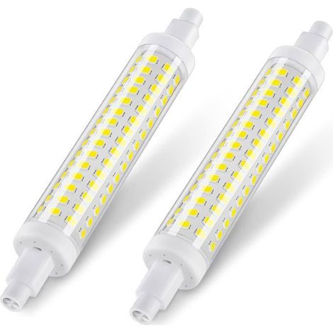 Ampoule LED R7s 118mm, Non-dimmable, Blanc froid 6000K,9W équivalent 125W lampes halogènes, 1300LM, Culot R7s LED lumière linéaire (1/5)
