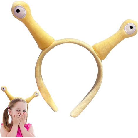 Serre-tête escargot – Tissu doux Taille universelle Antenne de dessin animé Animal Bandeau Cosplay Confortable et doux pour la peau Mignon Costume Accessoires pour déguisement Nouvel An (1/5)