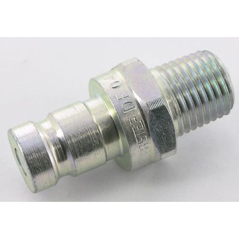 Racor r谩pido medici贸n macho cara plana 1/4" NPT M FASTER DF04114NPTM