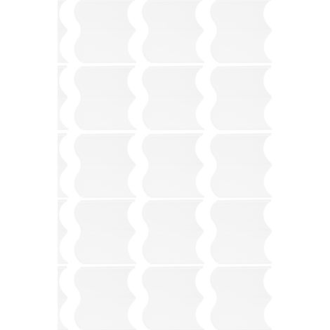 Kit de 20 bordures de jardin emboîtables, résistantes aux intempéries, à poser au marteau, blanches. (1/5)