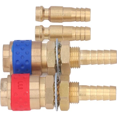 Adaptateur de Raccord Rapide M8 en Laiton pour Soudage TIG MIG, Système de Refroidissement à l'Eau (1/5)