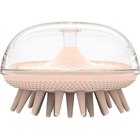 Tierbadebürste, selbstreinigende Bürste, Tiermassagegerät mit weichen Silikon-Massagepartikeln, geeignetes Massagegerät für Haustiere