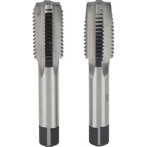 Outil de taraudage en acier au carbone, première seconde main, filetage métrique M20, cannelure droite, 2 pièces (1/5)