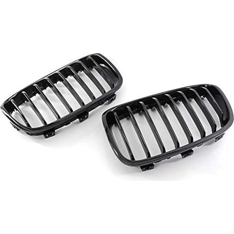 Applicable une paire de grilles de rein avant noir brillant 1 grilles de calandre pour BMW F20 F21 série 1 2011 2012 2013 2014 (1/3)