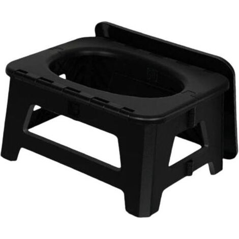 Pair Toilettes Pliantes de Camping, Toilettes d'extérieur, Commode, boîte de Rangement Polyvalente, Pot Pliable d'urgence pour pêche, Bateau (1/4)