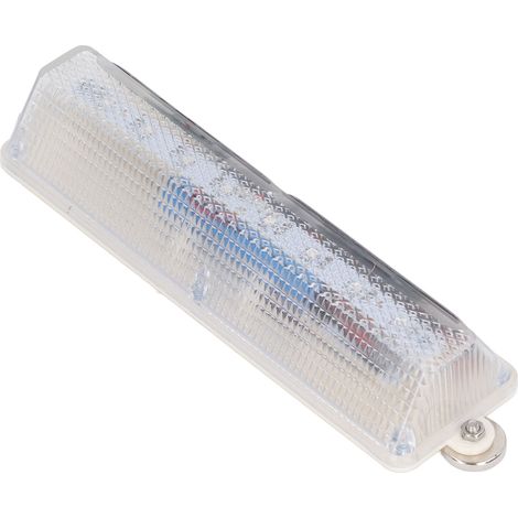 Solarbetriebene Warnleuchte mit hoher Helligkeit, 8 LEDs, tragbar, wasserdicht, mit PC-Gehäuse, gelb-blaues Licht (1/5)