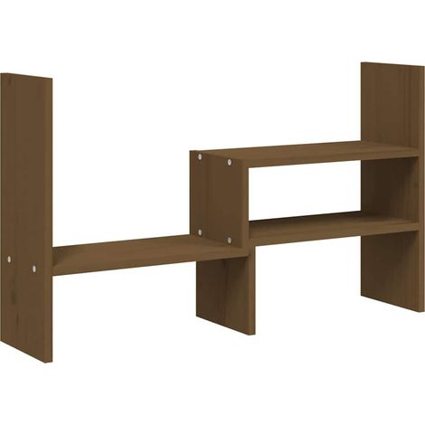 Support de moniteur Marron miel (39-72)x17x43 cm Bois de pin