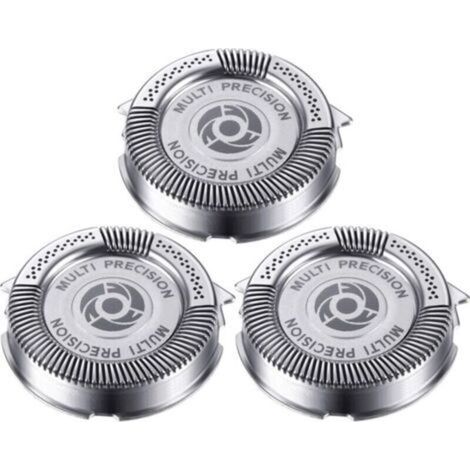 Pr 3 Pieces SH50/52 Shaver Replacement Heads Compatible with Series 5000 (S5xxx), AquaTouch (S5xxx), AquaTouch (AT8xx, AT7xx) and PowerTouch (PT8xx, PT7xx), 9 Blades (3 Pieces) (1/4)
