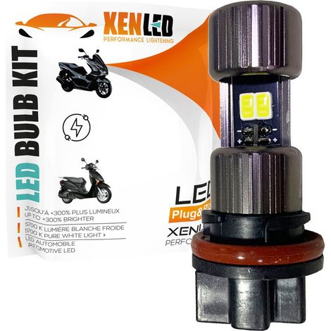 Ampoule Bi-LED HS5 Easy2 - 12Vdc - 5500K - 1000lms - XENLED - équivalent 55W d'éclairage - P23T - Honda PCX (1/4)