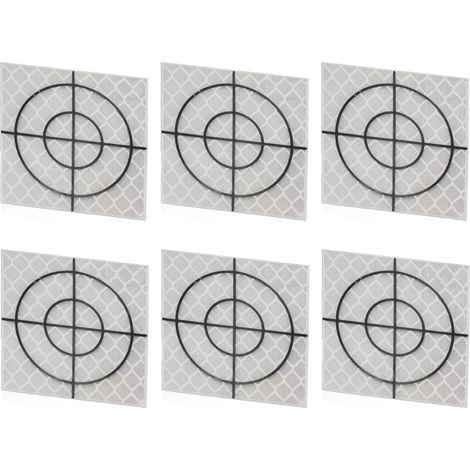 50 autocollants réfléchissants pour cible, bande adhésive réfléchissante pour station totale de mesure, 4 x 5 cm / 1,57 x 1,97 po (1/5)