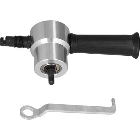 Outil de découpe circulaire à double tête pour tôles métalliques, grignoteuse, accessoire pour perceuse électrique (1/5)