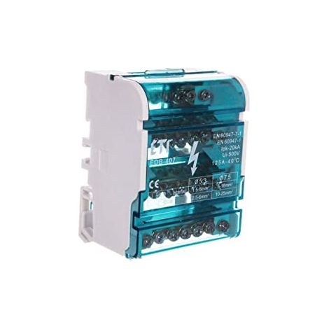 BLOC DISTRIBUTEUR 125A 4P 7 BORNES EDB-407 001102303 ETI-POLAM 3889563365