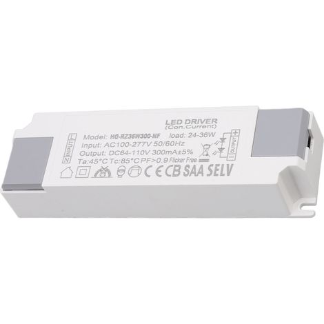 Transformateur d'alimentation pour éclairage LED 24-36 W, 300 mA, entrée CA 100-277 V, sortie CC 64-110 V (1/5)