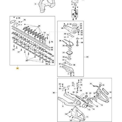 LAME SHT 675K ORIGINALE STIGA - 118804981/0