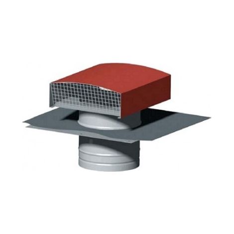 CHAPEAU METALLIQUE DE TOITURE D160 MM TUILE (1/2)
