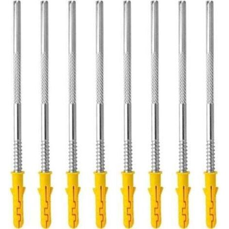 Supports invisibles muraux, lot de 10 pièces Stabilité forte, montage facile, pour étagères verticales (1/4)