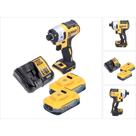 DeWalt DCF 887 H2 Akku Schlagschrauber 18 V 205 Nm 1/4" Brushless + 2x Akku Powerstack 5,0 Ah + Ladegerät (1/5)
