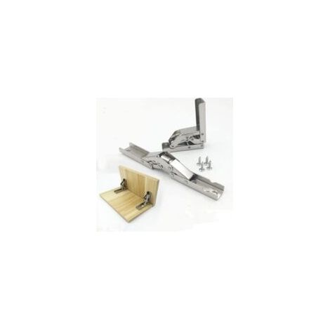2 cerniere per mobili, cerniere pieghevoli a 90/180 gradi, cerniere a sovrapposizione in acciaio inox per ante, cerniere invisibili per mobili da cucina - Crezuo