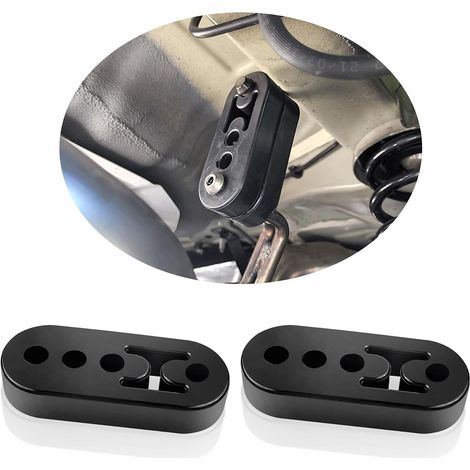 Silent Bloc Caoutchouc 4 Trous,Silent Bloc Echappement Réglable Renforcé pour Protéger le Système Echappement,Silencieux Echappement Anti Vibration Accessoire Voiture (1/5)
