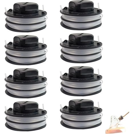 Lot de 8 bobines de fil de débroussailleuse C3-2 pour Stihl FSA 57 FSA 56 FSA 50 FSE 52, pré-enroulées pour remplacer les bobines de fil de débroussailleuse 4009 710 4305 (1/5)