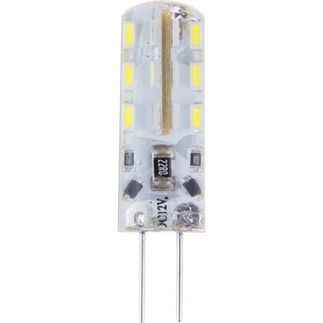TRADE SHOP - 5pcs Pezzi Dc12v 3014 Smd G4 Lampadina A Led Luminosa 3w Bianco Caldo Freddo - -Bianco Freddo - (1/5)