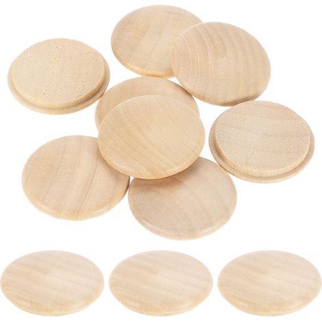 12pcs Bouchons de Fleurs en Bois, 35mm/1.38" Cache Vis en Bois Bouchons Bouteille Réutilisable pour Cacher Trous de Vis Nœuds Décoration Meubles Travail Artisanat (40x35mm) (1/5)