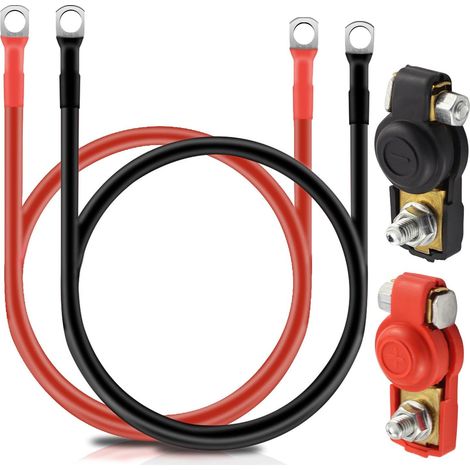 Jiajia AI, Cable Batterie Câble de Batterie Câble d'allumage 16MM, 2pcs pour jardin, terrasse et extérieur (1/5)