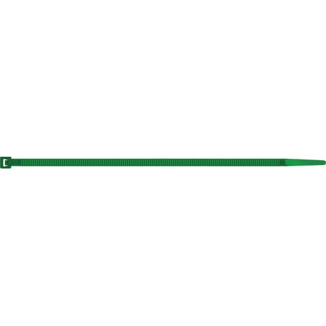 100 fascette di cablaggio in nylon verde 3,5x200 mm fascetta per cavi fili