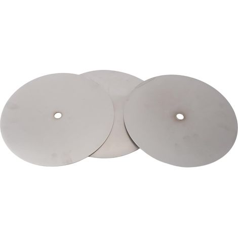 Disque de Polissage Diamanté 3 Pièces Disque de Polissage Diamanté Argenté de 8 Pouces 600/1000/3000 Outil de Disque de Meulage de Rodage de Roue de Grain (1/5)
