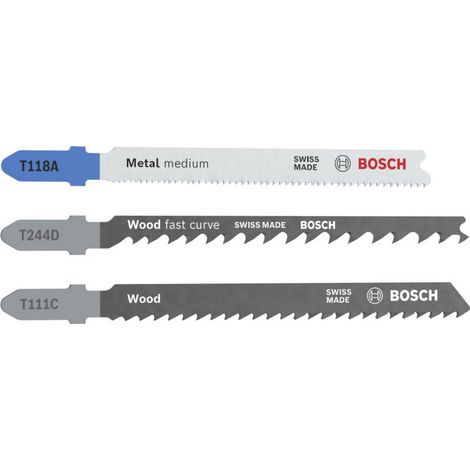 Bosch Accessories 2607012076 Stichsägeblatt Set Wood and Metal Basic, 3-tlg. 1 St. (1/2)