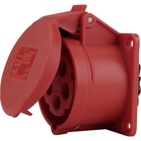 PCE CEE-Anbaudose 5-polig 16A rot Adapterstecker