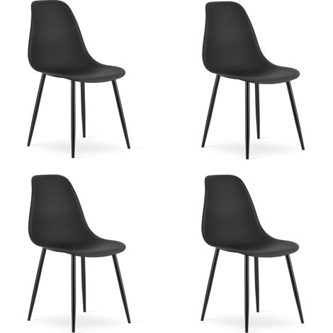 Silla WAT negra / patas negras x 4 (1/5)