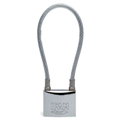 Candado Seguridad  Arco Largo Con Cable  Inox Ifam