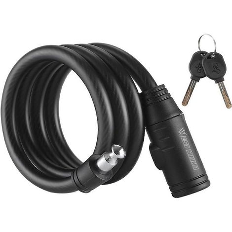 Antivol de vélo avec câble de sécurité à clé, antivol pour vélos et véhicules électriques-AquaForge (1/5)