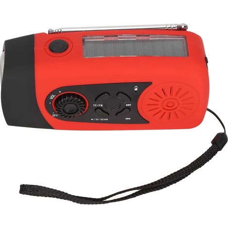 Radio de Manivelle à Main d'urgence, Météorologique Portable AM / (1/5)