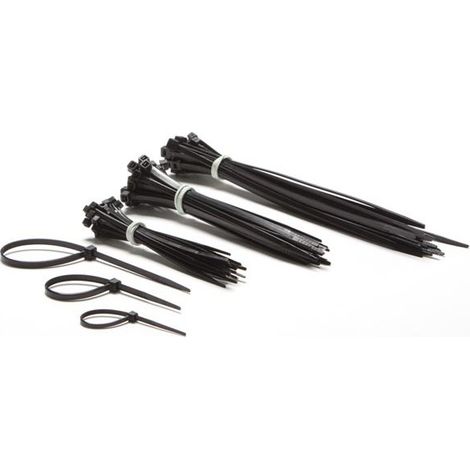 ATTACHES NYLON NOIR ASSORTIMENT 75PC ELECTRICITY ECTBMIX (1/5)