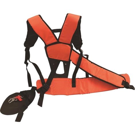 Sangle d'épaule pour débroussailleuse entièrement rembourrée en nylon Orange Noir (1/5)