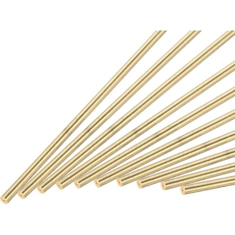 Brass Round Bar 2mm x 300mm Pack of 10 (1/5)