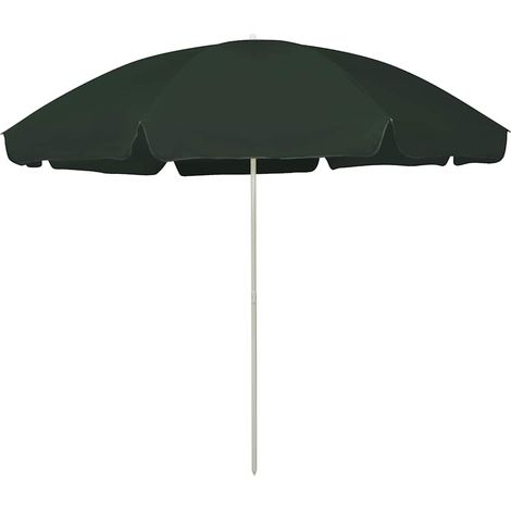 Parasol de plage vert 300 cm (1/5)