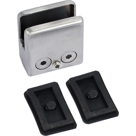 Lntyq 2 PCS Pince Verre 8-10mm en Acier Inoxydable 304 Réglable Angulairement Fixation Miroir Mural, pour Garde-Corps d'Escalier Clôture de Piscine