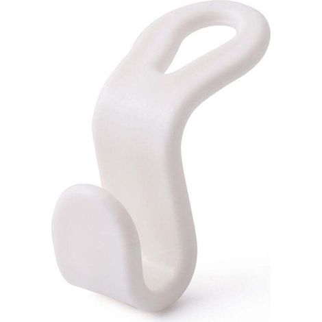 50 ganchos para perchas que ahorran espacio, ganchos conectores apilables para perchas, perchas de plástico para conectar, ganchos colgantes en cascada, para ahorrar espacio en el armario (blanco) - C