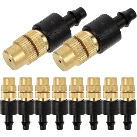 Atomizing Copper Nozzle for Mist Spray Irrigation Mister Replacement 10Pcs (1/5)