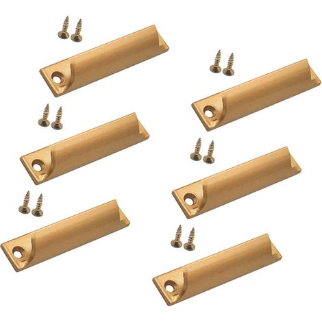 Lot de 6 poignées tiroir noires, meuble CC 7,6 cm (3 pouces) pour (1/5)
