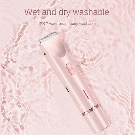 Tondeuse bikini pour femmes, rasoir électrique 2 en 1 pour le corps et l'épilation, double fonction : pubis, visage et aisselles (1/5)