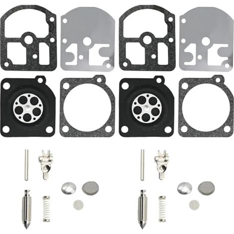 SYOWADA Lot de 2 kits de réparation de carburateur de rechange pour moteurs Stihl 009 010 011 012 011AV, kit de joint de diaphragme de rechange pour moteurs ZAMA C1S-S1 C1S-S1A C1S-S1B C1S-S1C RB-11 (1/5)