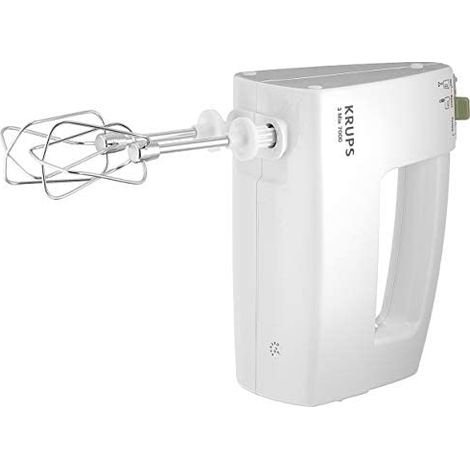 Krups F60814 3 Mix 7000 Sbattitore manuale 500 W con funzione Turbo e impugnatura ergonomica colore Bianco (1/5)