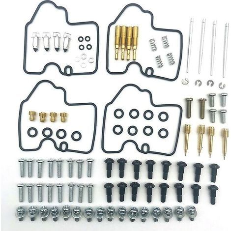 Kit de reconstrucción de carburador de 4 piezas, kit de reparación de carburador compatible con Yamaha YZF R6 600 1999-2002 (1/5)