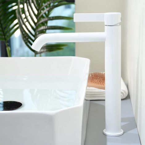 Mitigeur Lavabo Salle de Bain Haut, Robinet Lavabo Vasque à Poser (1/5)