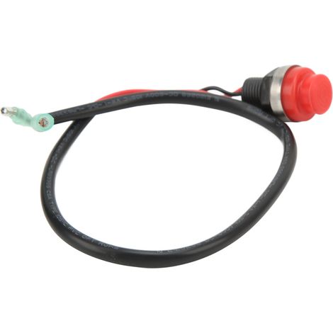Interrupteur d'arrêt moteur ABS métal, bouton d'urgence stable et fiable pour moteur hors-bord Tohatsu (1/5)